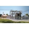 Substation - Assembled -- 3-5/8 x 2-5/8 x 2-3/8′ 8.6 x 6.7 x 6cm, N, Woodland Scenics 2253