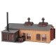 Engine House with Servicing Buildings - Action Set -- Kit Includes Brick Enginehouse, Water Tank, G, HO, Faller Gmbh 190140
