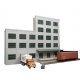5-Story Building w/2 Overhead Doors, Loading Dock & Covered Dock - Keyrail -- Background Buildin, HO, Lunde Studios QBHOMP5