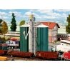 Double Silo w/Elevator -- Kit - 5-7/8 x 5-1/8 x 7-7/8′ 15 x 13 x 20cm, HO, Faller Gmbh 120260