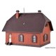 Brick Small Village School -- Kit - 6-3/8 x 4-3/4 x 4-7/8′ 16.2 x 12 x 12.3cm, HO, Vollmer Gmbh 43570