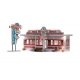 Built-&-Ready(R) - Assembled -- Miss Molly′s Diner, N, Woodland Scenics 4956