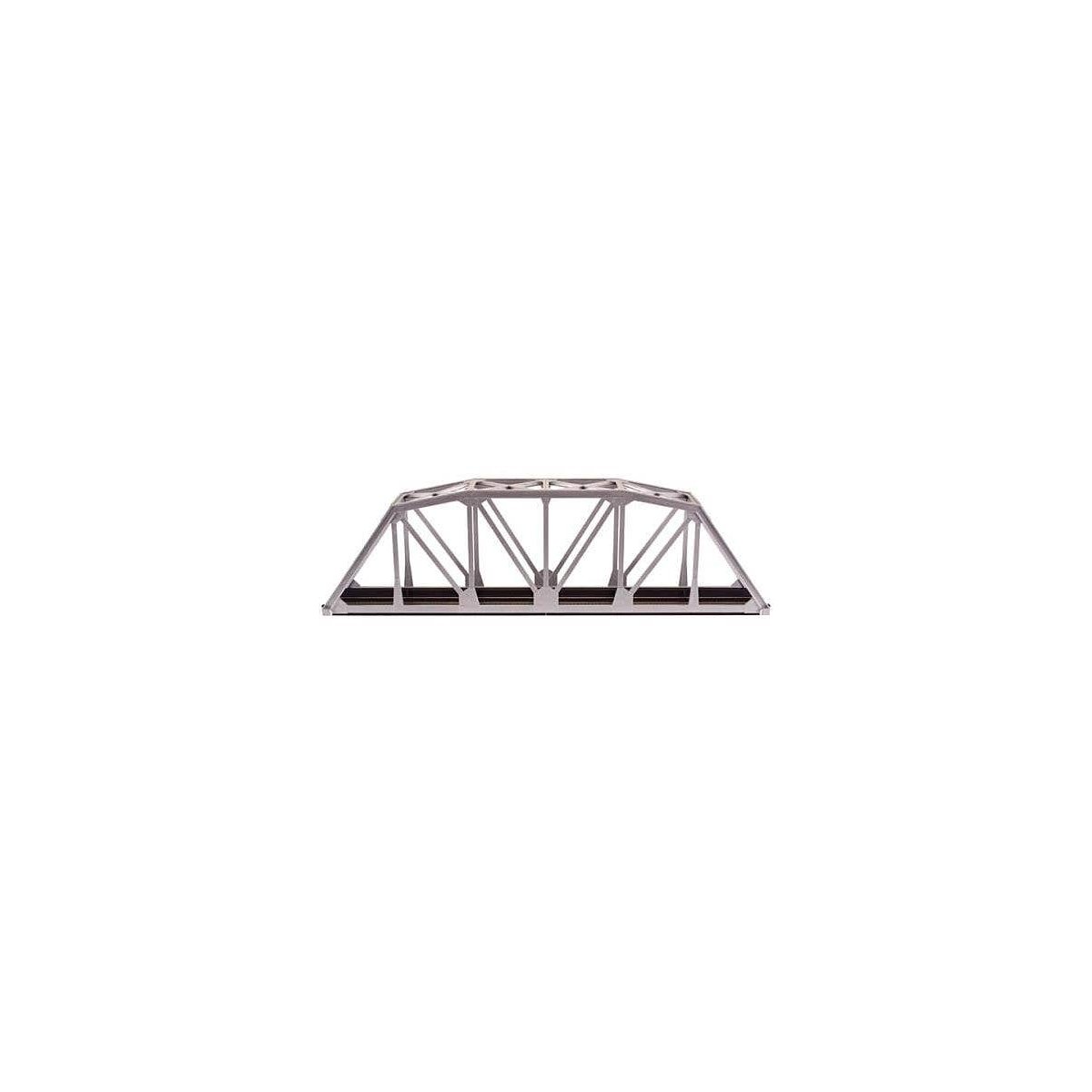 18′ Through Truss Bridge Kit w/Code 100 Track -- Silver, HO, Atlas Model Railroad Co. 889