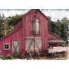 The Barn at Jackson Corners -- Kit - Includes Horse & Wagon, HO, Bar Mills LLC 502