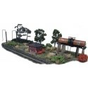Diesel Fueling Depot - Trackside Series -- Laser-Cut Wood Kit - As-Shown: 10-1/2 x 3′ 26.7, N, The N Scale Architect 10031