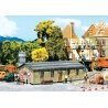 Workers Barrack -- 5-15/16 x 2-13/16 x 1-13/16′ 15.1 x 7.2 x 4.6cm, HO, Faller Gmbh 120252