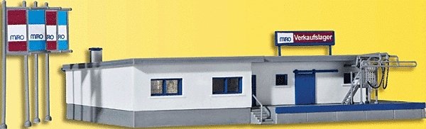 Oil Distributor Office w/Truck Filling Rack & Loading Dock, N, Kibri 37469