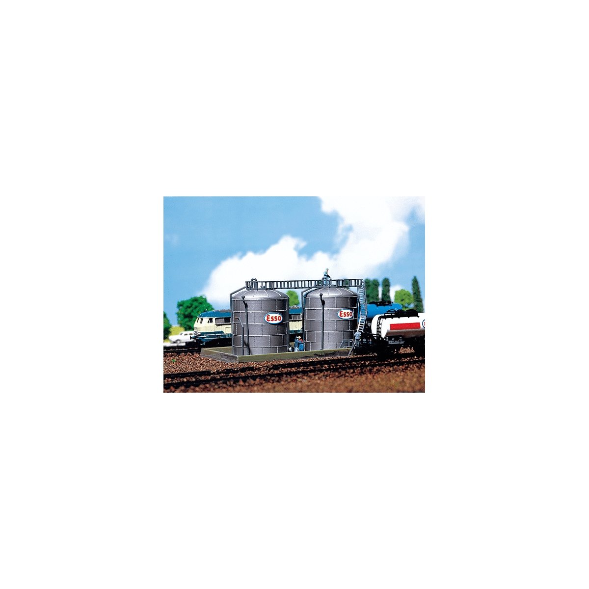 Oil Storage Tanks -- 5 x 3-1/4′ 13 x 8.5cm, N, Faller Gmbh 222131