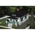 Barb`s Bungalow -- Kit - 6-1/4` x 3` x 2-3/4`, HO, Atlas Model Railroad Co. 712