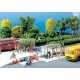 Modern Bus Stop Shelter w/Bicycle Racks, N, Faller Gmbh 272543