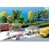 Modern Bus Stop Shelter w/Bicycle Racks, N, Faller Gmbh 272543