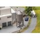 Silo (Surge Bin) -- Kit - 3-5/16 x 2-1/4 x 3-13/16′ 8.4 x 5.8 x 11.8cm, HO, Faller Gmbh 180329