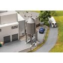 Silo (Surge Bin) -- Kit - 3-5/16 x 2-1/4 x 3-13/16′ 8.4 x 5.8 x 11.8cm, HO, Faller Gmbh 180329