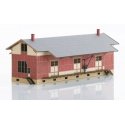 Sulzdorf Half-Timbered Freight Shed -- Laser-Cut Card Kit - 11-1/2 x 4-15/16′ 29.2 x 12.5cm, HO, Trix 66383