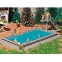 Swimming Pool -- Kit - 6-11/16 x 3-1/8 x 1-3/4′ 17 x 8 x 4.5cm, HO, Vollmer Gmbh 43809