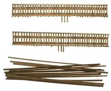 Wood Truss Bridge Parts -- Deck With Stringers 6′ pkg(2), N, Grand Central Scenery TB12