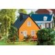 Settlement Tract House -- Kit - 4-15/16 x 3-7/8 x 3-5/8′ 12.5 x 9.8 x 9.2cm, HO, Faller Gmbh 131300