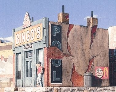 Bingo′s Pool Hall -- Kit, HO, Downtown Deco 1029