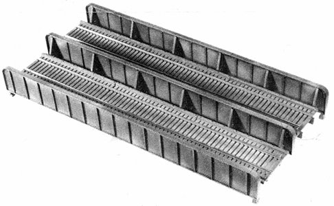 72` Double-Track Plate Girder Bridge -- Kit - 10 x 4-3/4` 25.5 x 9.5cm, HO, Central Valley 1904
