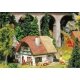 Black Forest Mill -- Kit - 5-11/16 x 4-3/4 x 3-1/8′ 14.5 x 12 x 8cm, HO, Faller Gmbh 131210