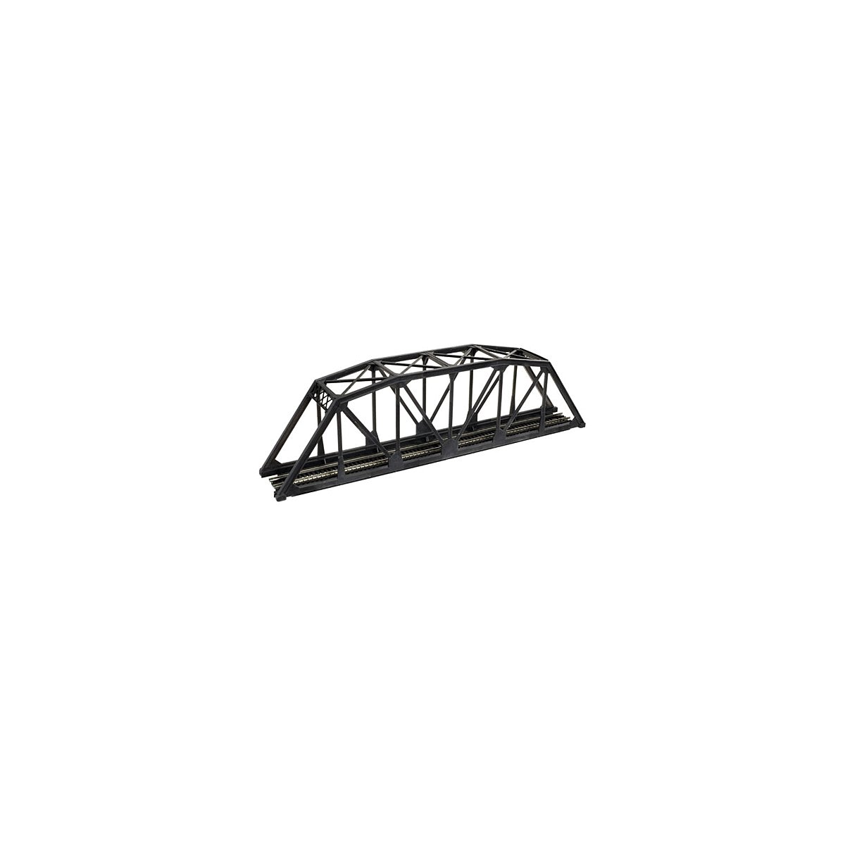 Through Truss Bridge Kit w/Code 55 Rail -- Black, N, Atlas Model Railroad Co. 2070