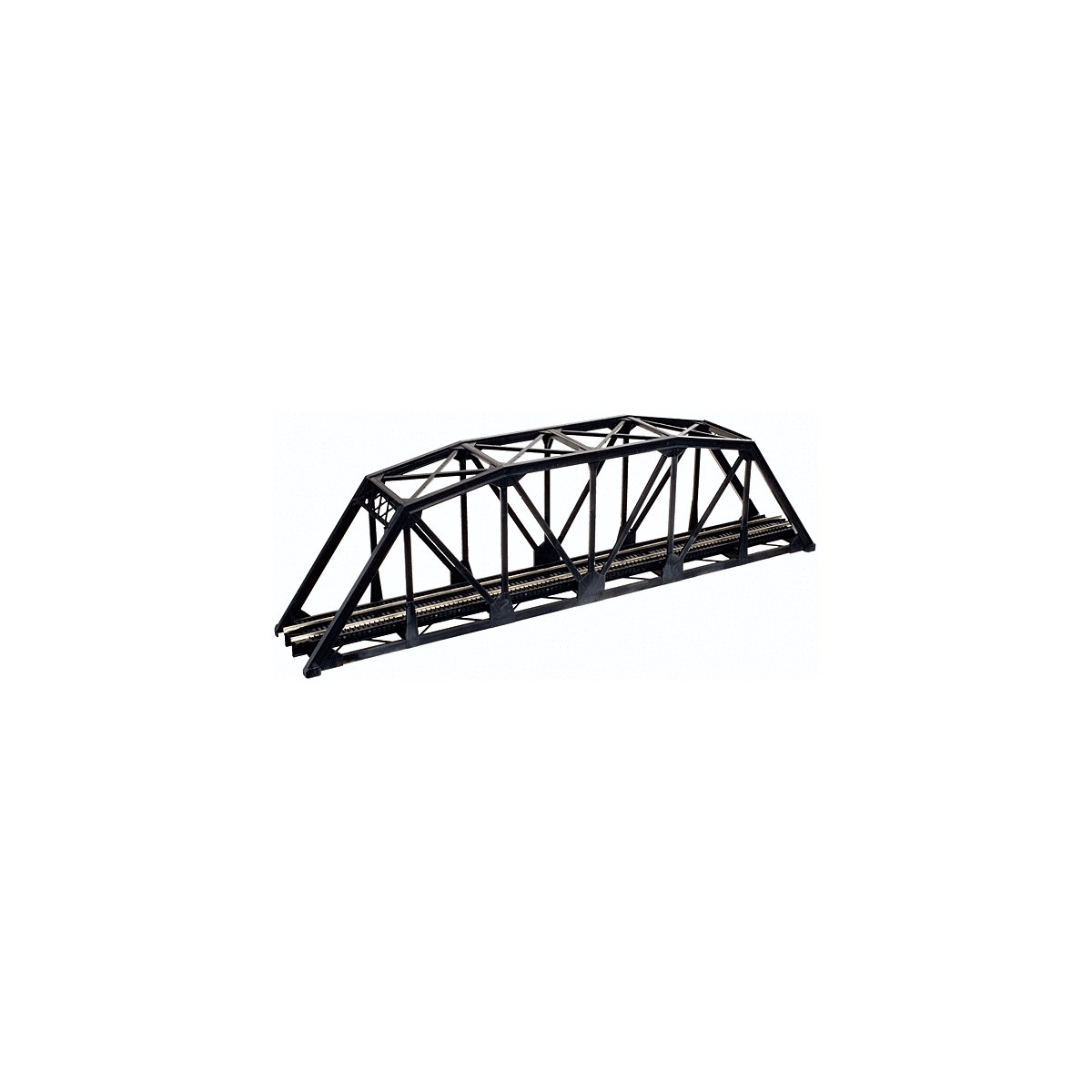 Through Truss Bridge Kit w/Code 80 Rail -- Black, N, Atlas Model Railroad Co. 2570