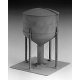 100,000-/125,000-Gallon Steel Water Tank -- Kit - 5 x 5 x 8-1/2′ 12.7 x 12.7 x 21.6cm, HO, Tichy Train Group 7012