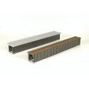 Deck-Girder Bridge w/Open Deck -- Kit - Scale Length: 85′ 25.9m, HO, Micro Engineering 75505