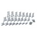 26-Piece Graduated Trestle Set, N, Bachmann Industries 42523