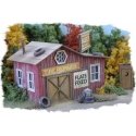Magee`s Tire Service -- Laser-Cut Wood Kit - 3-1/4 x 2` 8.3 x 5.1cm, HO, Bar Mills LLC 772