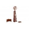 Windmill - Built & Ready Landmark Structures(R) -- Assembled - 3-5/8 x 1-3/4′ 9.2 x 4.44 cm, HO, Woodland Scenics 5043
