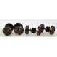 Replacement Geared Nickel Silver Wheelsets for Walthers/Roco Diesels pkg(4) -- 17T x .296′ Axle 40′/88, HO, Northwest Short 
