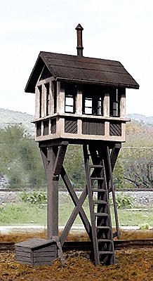 Elevated Crossing Shanty -- 1-1/4 x 1-1/4′ 3.2 x 3.2cm, HO, B.T.S. 27505