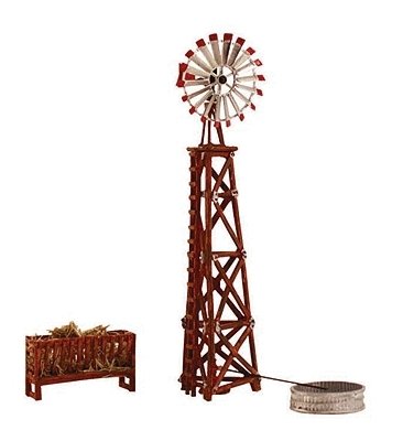 Built-&-Ready Landmark Structures(R) - Assembled -- Windmill, N, Woodland Scenics 4937