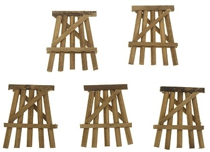 Wood Trestle Bents - Assembled -- Small, 1 1/2′ Tall pkg(5), N, Grand Central Scenery TB7