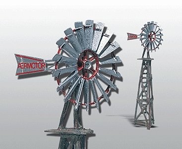Aermotor Windmill - Scenic Details(R) -- Metal Kit - Unpainted, HO, Woodland Scenics 209