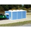 Small Engine House -- Scale 30 x 60′ 9.1 x 18.3m (blue), N, Pikestuff 8002
