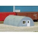 Quonset Hut -- Kit - Scale 24 x 37 x 12′ 61 x 94 x 30.5cm, N, Rix Products 710