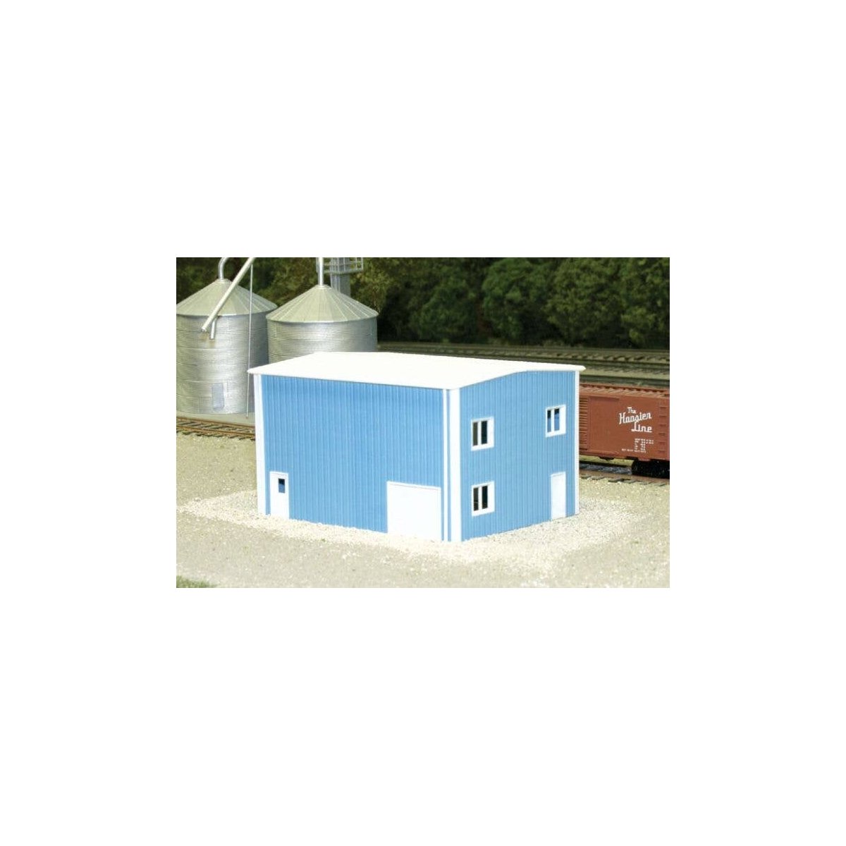Yard Office -- Scale 30 x 40′ 27.4 x 36.6m (blue), N, Pikestuff 8001