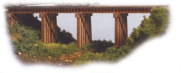 Hobo Creek Bridge -- Kit - 4-3/4 x 1 x 1-1/4′ 12.1 x 2.5 x 3.2cm, N, Monroe Models 9010