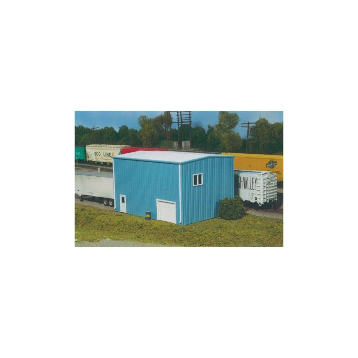 Yard Office -- Kit - 4-1/4 x 5-1/2′ 11.4 x 14cm, HO, Pikestuff 16