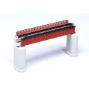 Deck Girder Bridge -- 4-31/32′ 124mm Long (red/rust), N, Kato USA Inc 20460