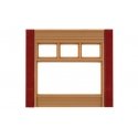 Modular Building System(TM) -- Street Level Wall Sections w/20th Century Window - Kit, HO, Design Preservation Models 30162