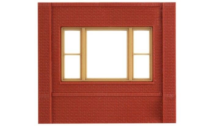 Modular Building System(TM) -- Dock Level Wall Sections w/20th Century Window - Kit, HO, Design Preservation Models 30163