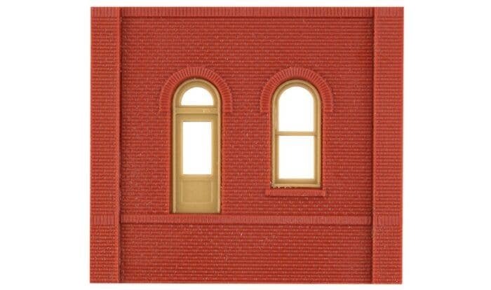Modular Building System(TM) -- Dock Level Wall Sections w/Arched Entry - Kit, HO, Design Preservation Models 30105