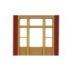 Modular Building System(TM) -- Street Level Wall Sections w/Victorian Window - Kit, HO, Design Preservation Models 30142