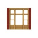 Modular Building System(TM) -- Street Level Wall Sections w/Victorian Window - Kit, HO, Design Preservation Models 30142