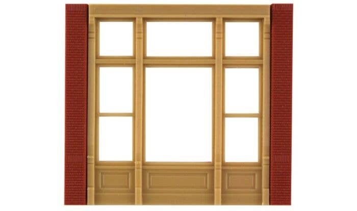 Modular Building System(TM) -- Street Level Wall Sections w/Victorian Window - Kit, HO, Design Preservation Models 30142