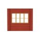 Modular Building System(TM) -- Dock Level Wall Sections w/Victorian Window - Kit, HO, Design Preservation Models 30143