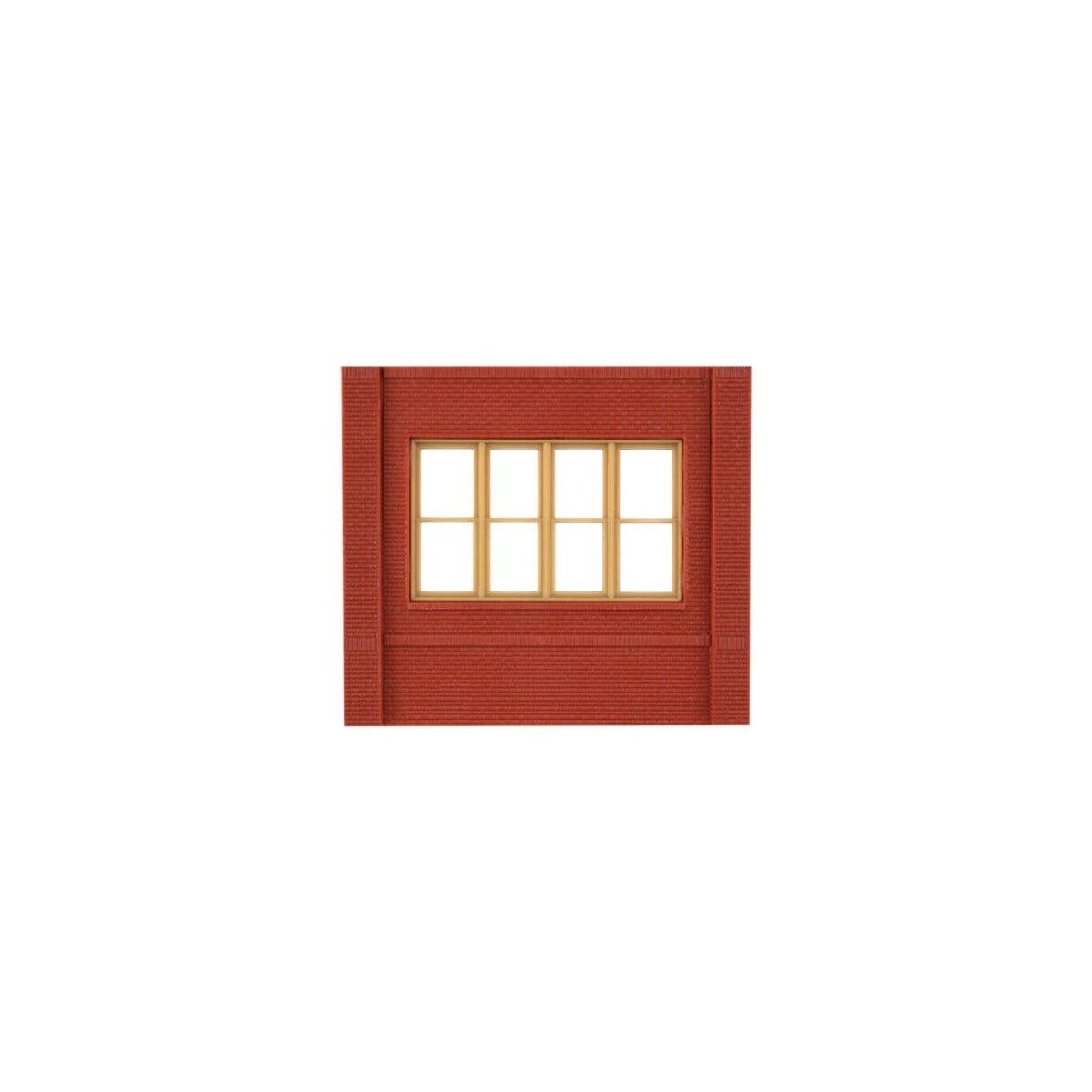 Modular Building System(TM) -- Dock Level Wall Sections w/Victorian Window - Kit, HO, Design Preservation Models 30143